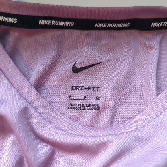 Nike Running Dri Fit Tank Top Womens Small Mauve Pink Gym Vented Active - Picture 4 of 7